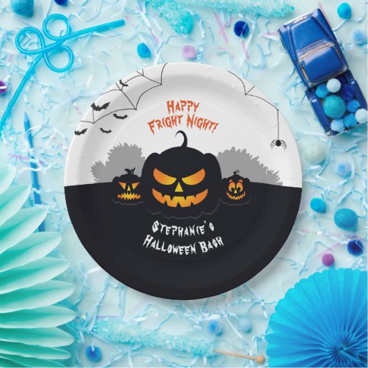 Assiettes En Carton Correctif Citrouille inactif (Fête)