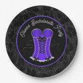 Assiettes En Carton Corset Violet Flirt (Devant)