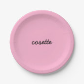 Assiettes En Carton Cosette (Devant)