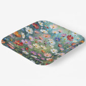 Assiettes En Carton Cosmos Garden Abstrait (Angulaire)