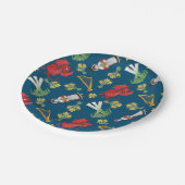 Assiettes En Carton Costume et emblèmes de Gallois des plaques à (Angle)