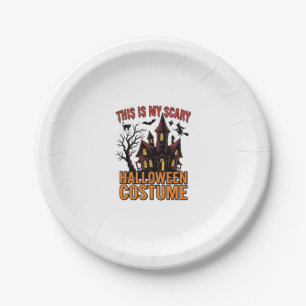 Assiettes En Carton Costume Halloween effrayant Maison hantée Vintage