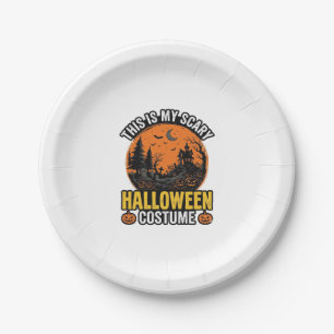 Assiettes En Carton Costume Halloween Épouvantable Vintage