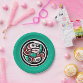 Assiettes En Carton Côte du Pacifique Nord-Ouest Otter pourchassant le (Fête)