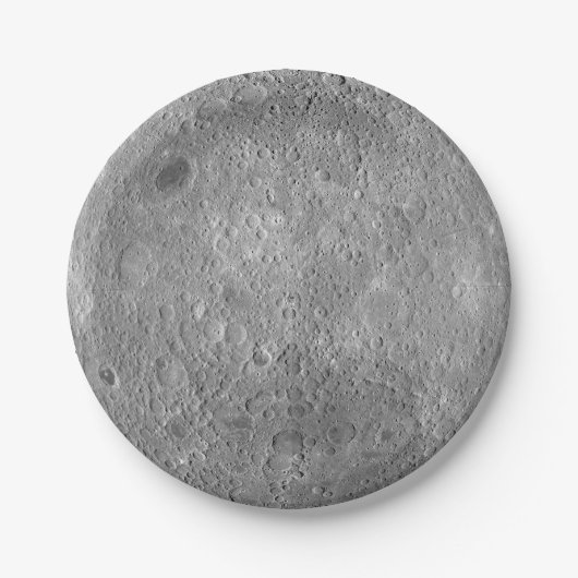 Assiettes En Carton Côté foncé ou lointain des plaques de papier lune (Devant)