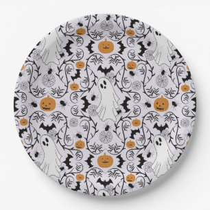 Assiettes En Carton Cottage coeur Halloween