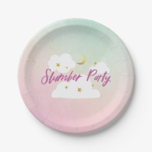 Assiettes En Carton Cotton Candy Sky Stwood Party Invitation