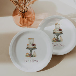 Assiettes En Carton Couche d'automne gâteau personnalisé