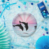 Assiettes En Carton Coucher de soleil (Fête)