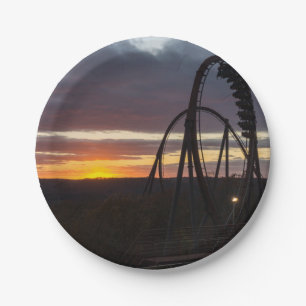 Assiettes En Carton Coucher de soleil