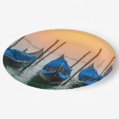 Assiettes En Carton Coucher de soleil à Venise (Angle)