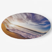 Assiettes En Carton Coucher de soleil en Californie...époustouflant (Angle)