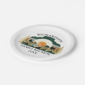 Assiettes En Carton Coucher de soleil en plein air Camping d'été Réuni (Angle)