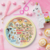 Assiettes En Carton Coucher de soleil SoCal (Fête)