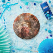 Assiettes En Carton Couches de cristaux avec teinte rustique (Fête)