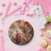 Assiettes En Carton Couches de cristaux avec teinte rustique (Fête)