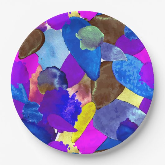 Assiettes En Carton Couleur 4 (Devant)