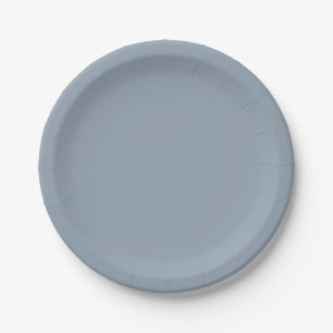 Assiettes En Carton Couleur bleu Dusty Dove