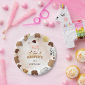 Assiettes En Carton Couleur d'eau de vache mignonne (Fête)