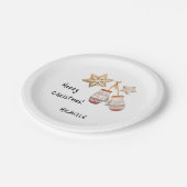 Assiettes En Carton Couleur d'eau douce Pays Illustrations rustiques (Angle)