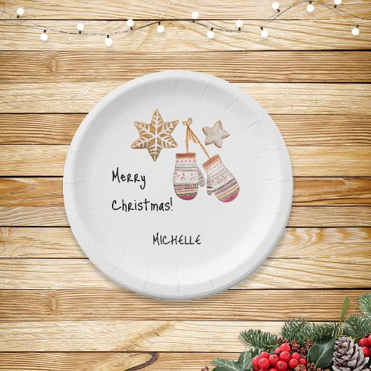 Assiettes En Carton Couleur d'eau douce Pays Illustrations rustiques