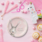 Assiettes En Carton Couleur d'eau Lapin Rabbit C'est une coutume de fi (Fête)