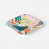 Assiettes En Carton Couleur Motif (Angulaire)