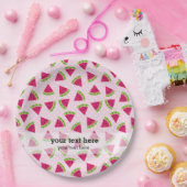 Assiettes En Carton Couleur pastèque (Fête)