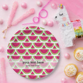 Assiettes En Carton Couleur pastèque (Fête)