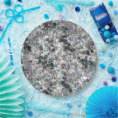 Assiettes En Carton Couleur ressemblant à des découpes dvd carrés, mos (Fête)