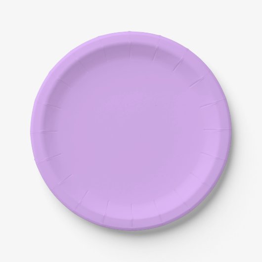 Assiettes En Carton Couleur solide Mauve (Devant)