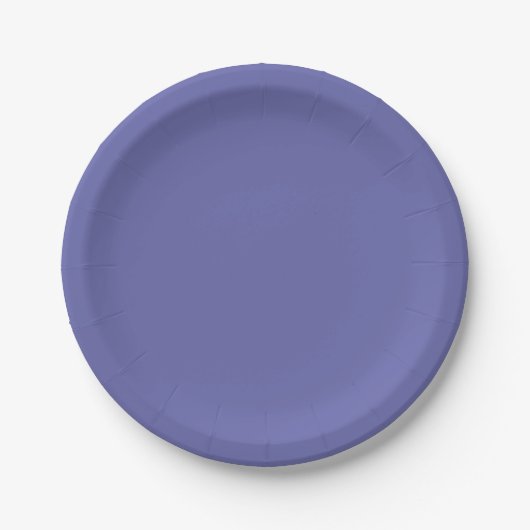 Assiettes En Carton Couleur solide | perwinkle bleu violet (Devant)