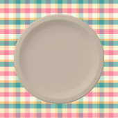 Assiettes En Carton Couleur solide vanille foncée