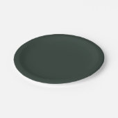 Assiettes En Carton Couleur solide vert Essex (Angle)