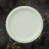 Assiettes En Carton Couleur solide vert Whisper