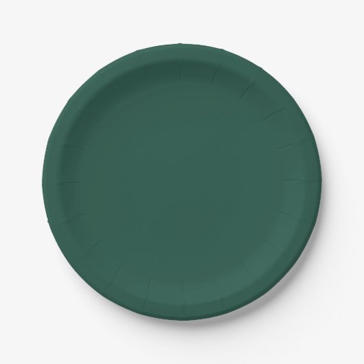 Assiettes En Carton Couleur solide verte Brunswick (Devant)