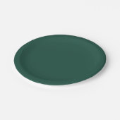 Assiettes En Carton Couleur solide verte Brunswick (Angle)