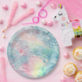 Assiettes En Carton Couleurs de glace cristalline (Fête)