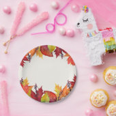 Assiettes En Carton Couleurs de l'automne (Fête)