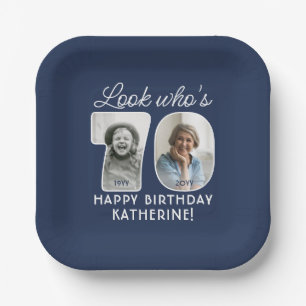 Assiettes En Carton Couleurs DIY • Joyanniversaire 70 ans 2 photos