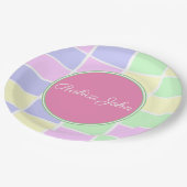 Assiettes En Carton Couleurs douces pépinières (Angle)