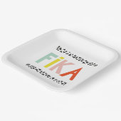 Assiettes En Carton Couleurs Fika (Angulaire)