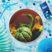 Assiettes En Carton Couleurs Mariages d'automne rustiques (Fête)