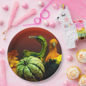 Assiettes En Carton Couleurs Mariages d'automne rustiques (Fête)