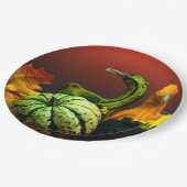 Assiettes En Carton Couleurs Mariages d'automne rustiques (Angle)