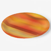 Assiettes En Carton Couleurs Mariages de automne rustiques Orange Grad (Angle)