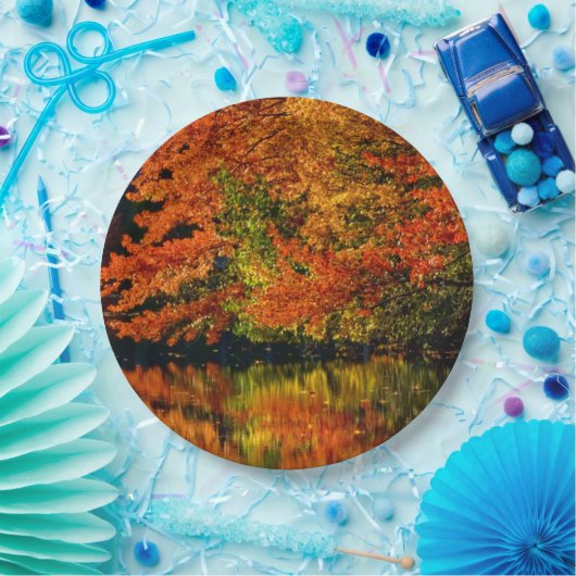 Assiettes En Carton Couleurs Mariages de automne rustiques Réflexion d (Fête)