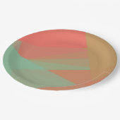 Assiettes En Carton Couleurs modernes rétro géométriques #28 (Angle)