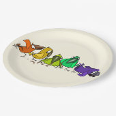 Assiettes En Carton Couleurs personnalisées Plaques de papier avec des (Angle)