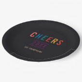 Assiettes En Carton Couleurs tendance 2018 Vacances (Angle)